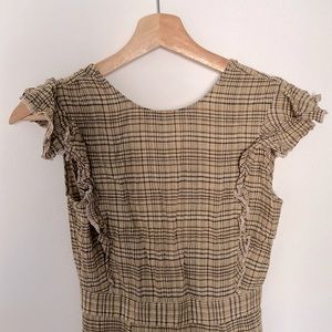 Christy Dawn 🌼 - Quinn dress - Light green plaid - XS